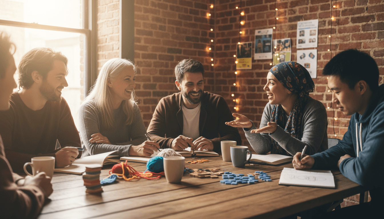 Support group gathering